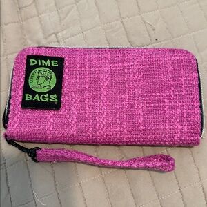 Dime Bags Wristlet - Amazing pink like new wallet. This is a must see and own!
